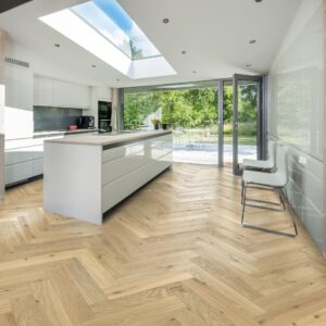 HERRINGBONE OAK CC DIM WHITE